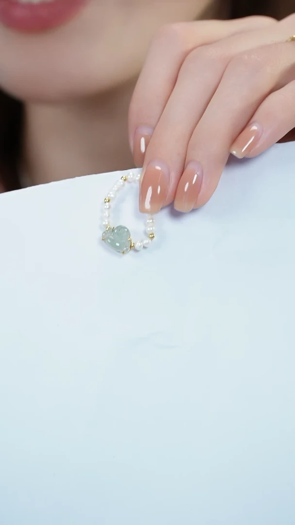 【闪购商品】翡翠戒指18K金镶嵌翡翠设计款戒指