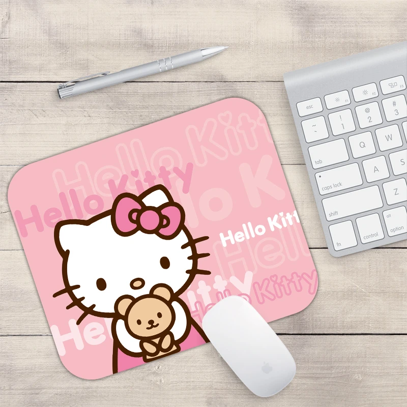 鼠标垫子小号女生可爱护手腕防滑耐磨软垫创意办公个性KT猫滑鼠垫