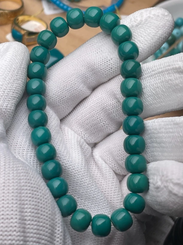 天然原矿玉化8尺寸老邢手串