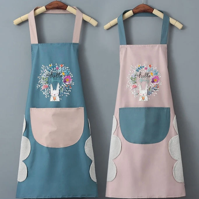 新款网红围裙厨房家用做饭男女超级防水防油好看饭单围腰加长大褂