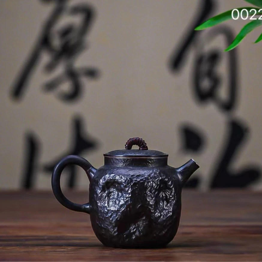 【洪金鸿】手工家用复古陨石坑泡茶壶