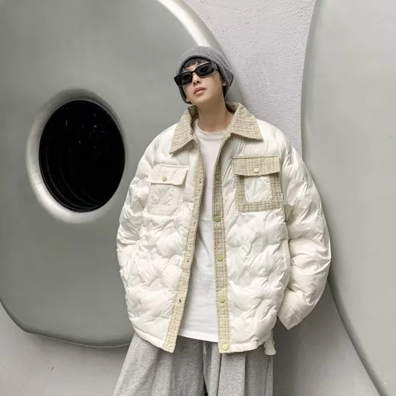 2024小香风棉衣男款冬季宽松加厚设计感棉服潮流美式情侣棉袄外套