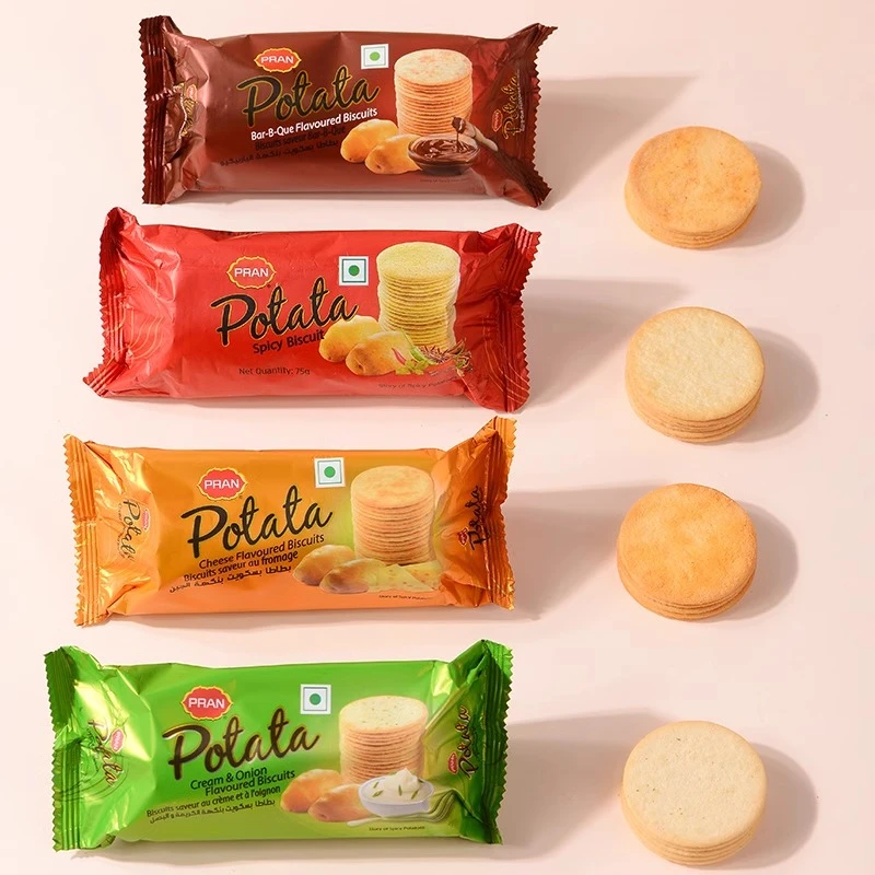 熊古屋PRAN孟加拉进口土豆薄脆饼干75g香脆严选爆款解馋美味零食
