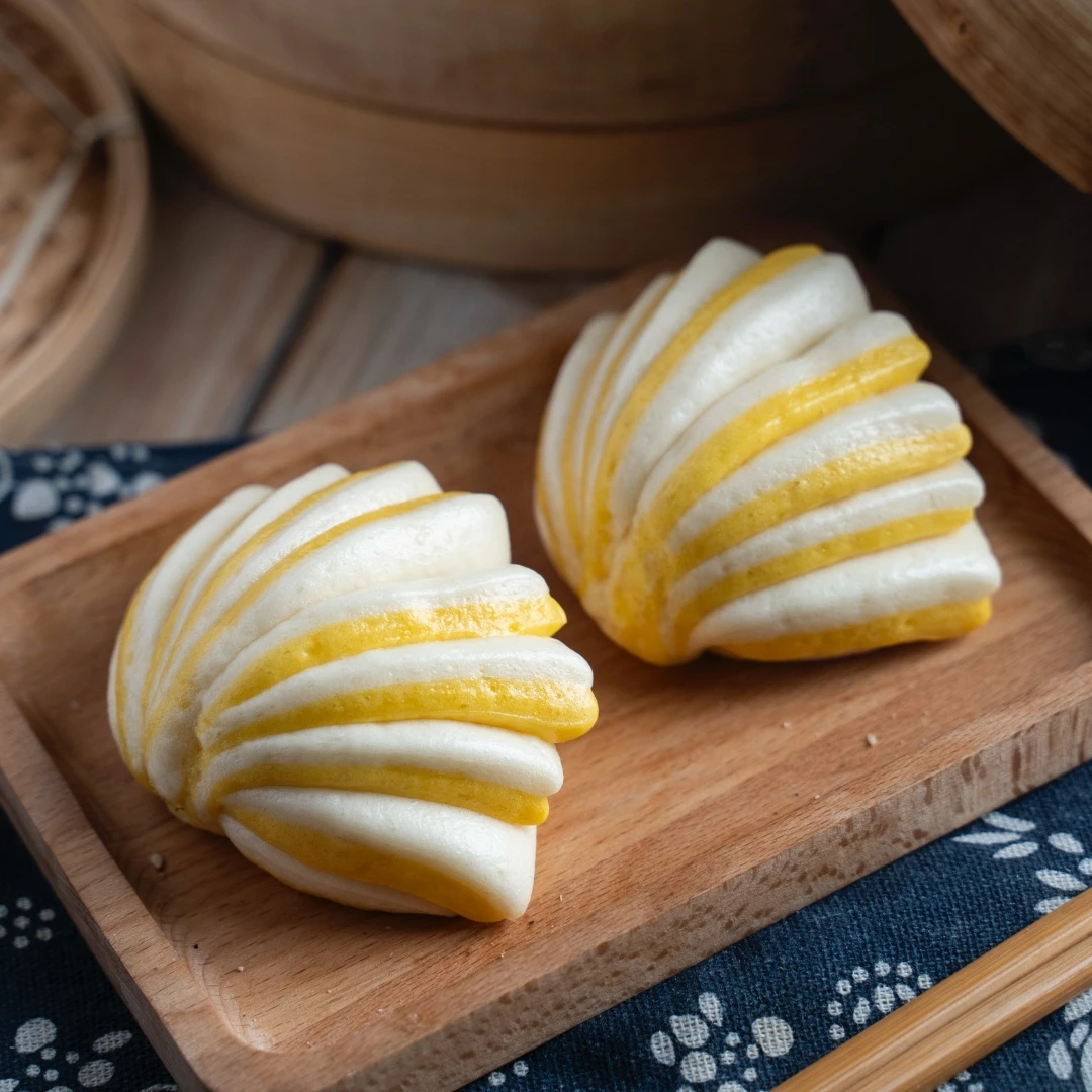 4种花卷学习制作视频课程（专题课）做法发面肉卷卷法造型馒头