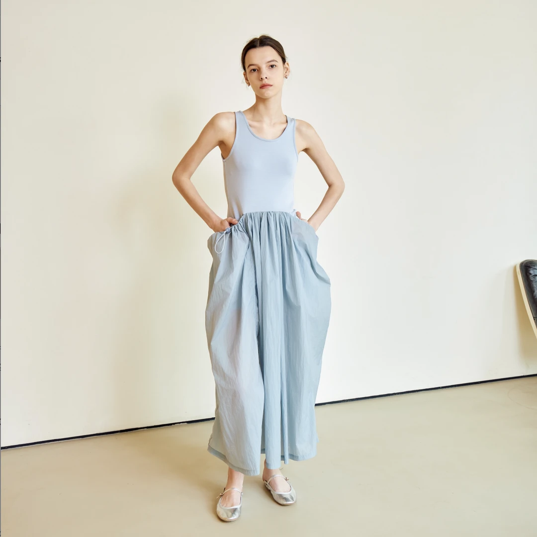 ZUKIZUKI户外拼接连衣裙-Outdoor patchwork dress