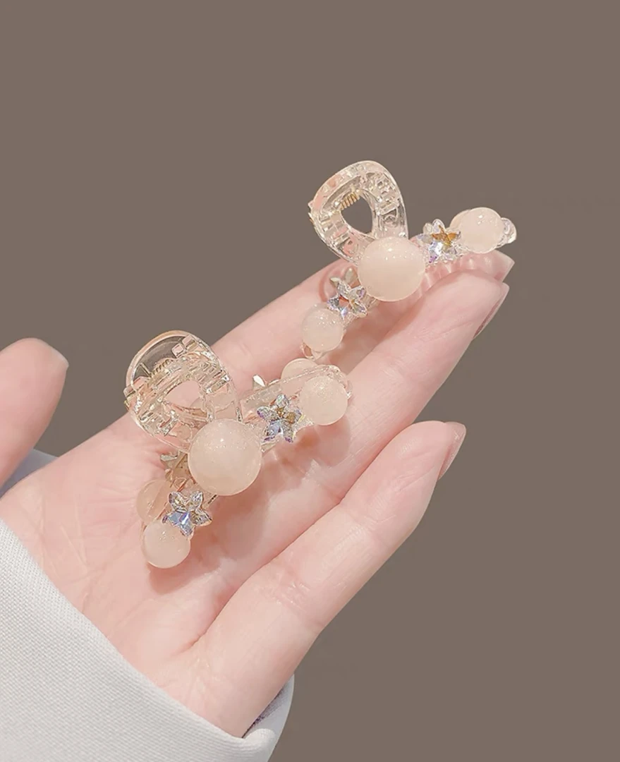 韩版气质珍珠刘海小抓夹【一对2个】