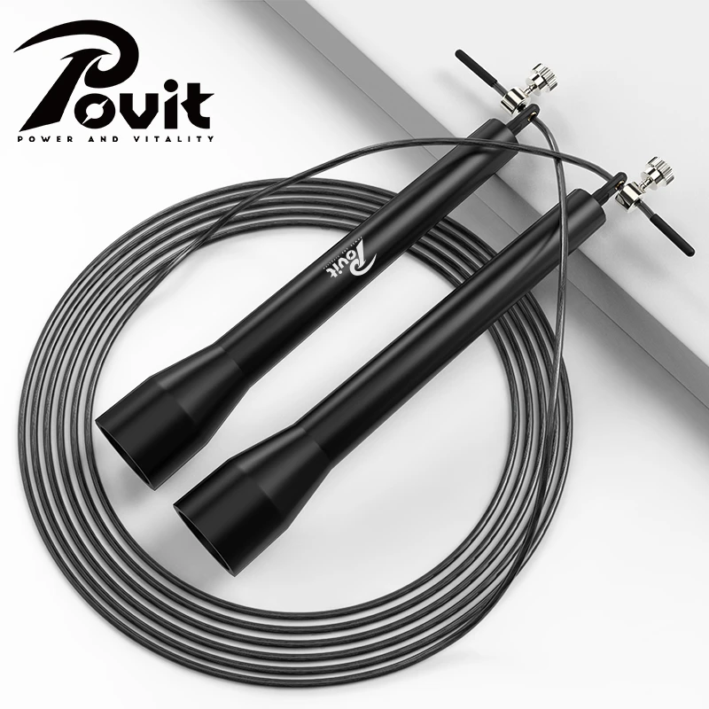 Povit2.5mm跳绳专业竞速绳健身减肥比赛训练专用竞速跳绳高能感