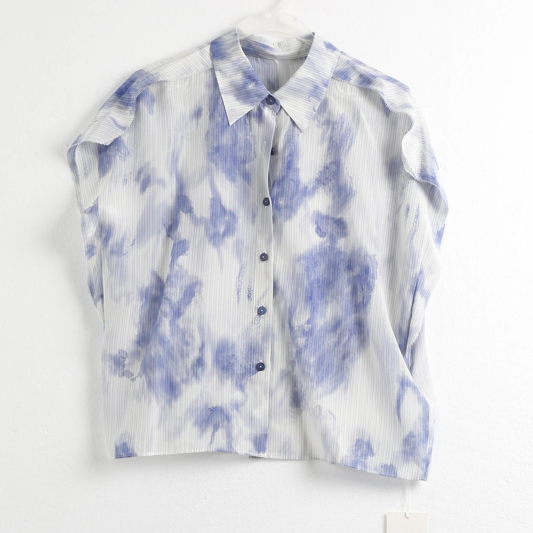 【果缎】新款桑蚕丝衬衫上衣 HJYC-DX097