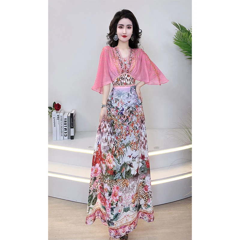 2024时尚气质收腰显瘦女装连衣裙夏季轻奢高级感女士法式裙885189