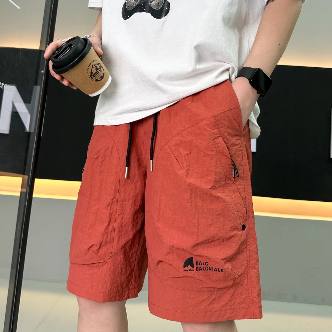 阿伟男装【夏季】男士时尚舒适百搭宽松潮流简约速干工装裤-A810