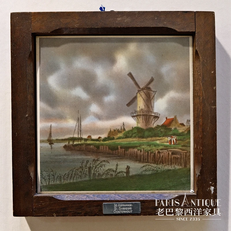 老巴黎｜西洋古董家具 20世纪早期荷兰风车版画