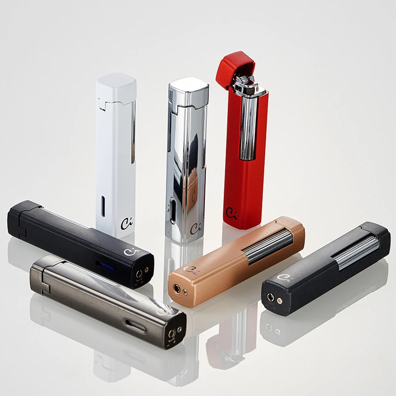 caseti/卡沙帝法国正品充气打火机侧滑轮明火男女个性创意点烟器