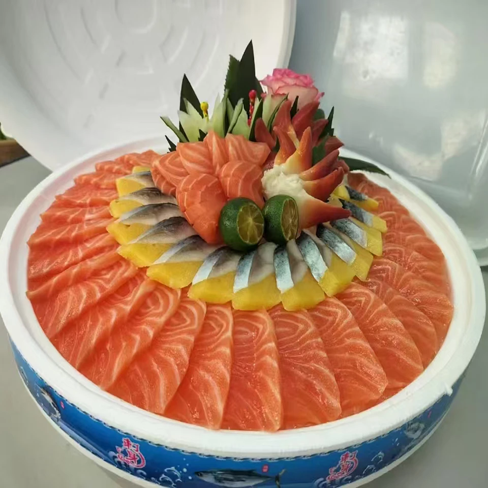 【鲜AAA级】挪威进口三文鱼750g+1条希+1份北极贝拼盘