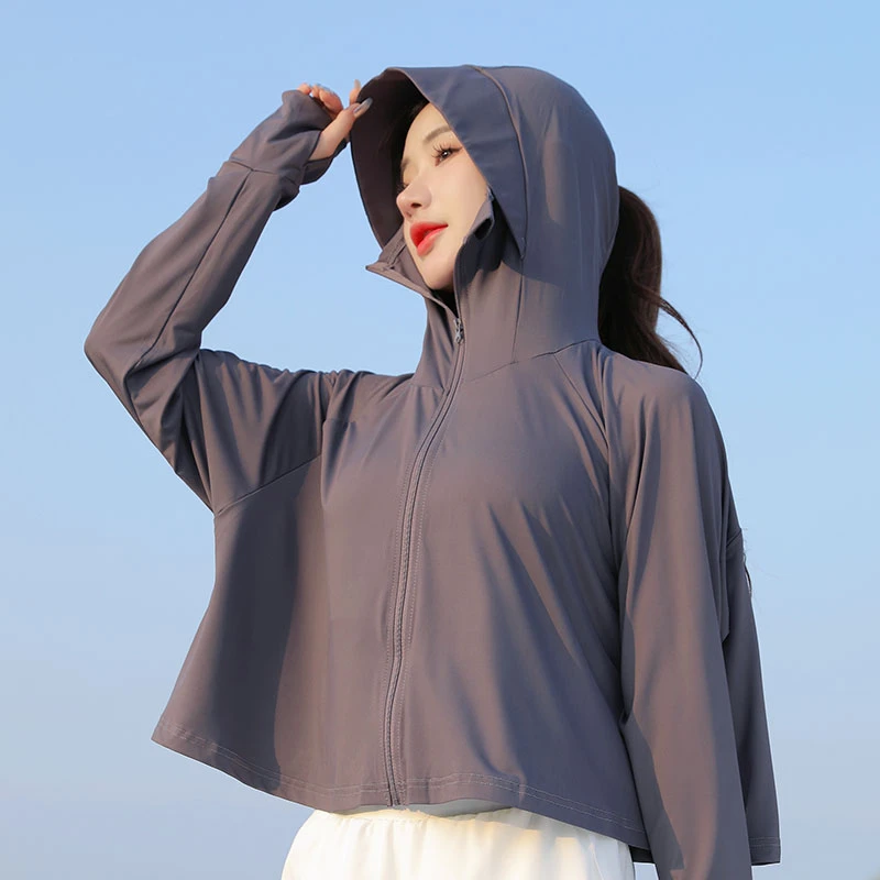 冰丝防晒衣女款夏季修身防紫外线外套透气上衣女夏2023新款