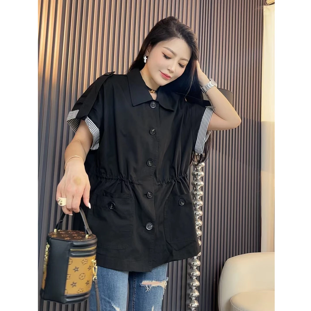 菲姐【休闲工装风外套】秋季新THE宽松廓形感复古外套女50215