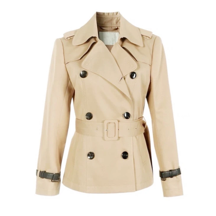 气质百搭短款风衣女/小个子大衣