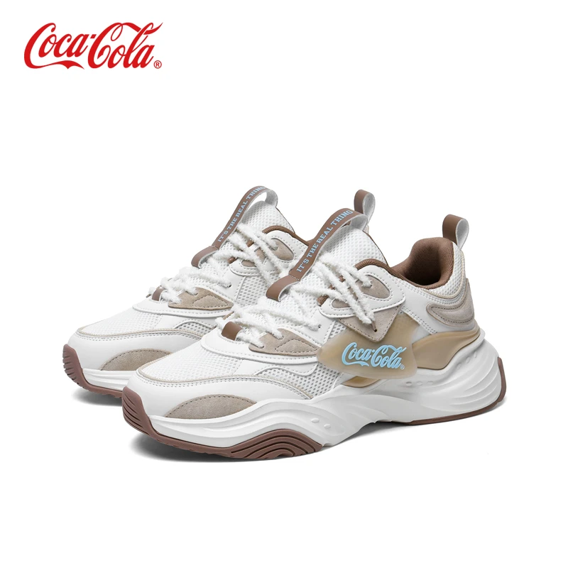 Coca-Cola/可口可乐老爹鞋男百搭增高潮流秋冬舒适厚底超跑运动鞋