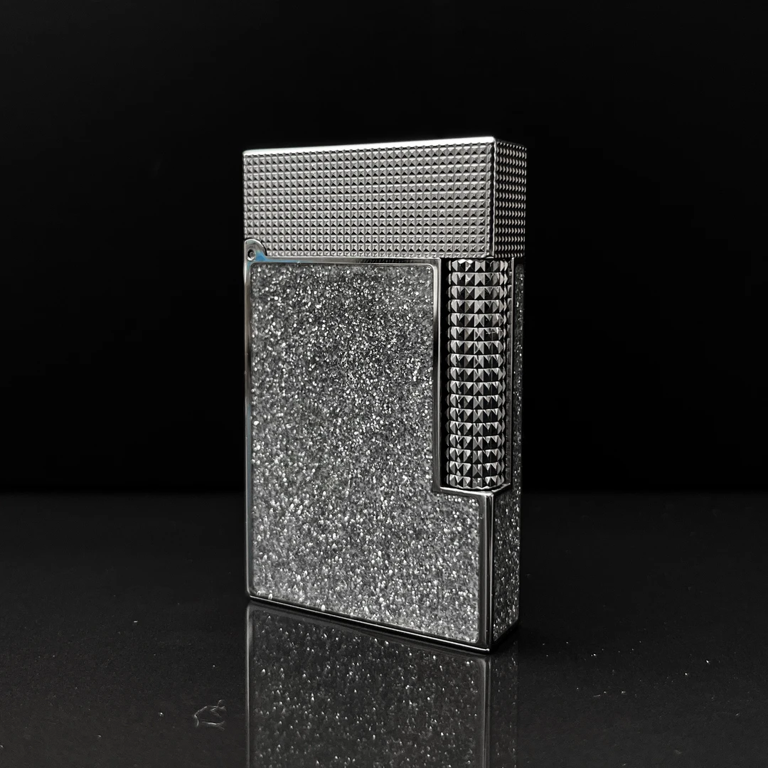 KELEISI【银头 · 四面 · 璀璨星河银白】充气朗声打火机 裸机无礼盒