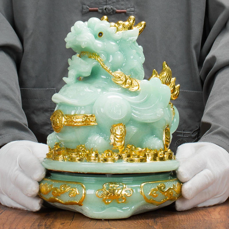 招财玉金蟾貔貅摆件高档蟾蜍开业礼物金蝉店铺办公室收银台送礼