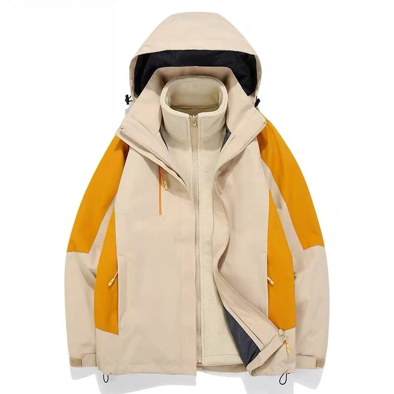 600-699号 直播间链接 三合一可拆卸冲锋衣冬季新款拼接款户外