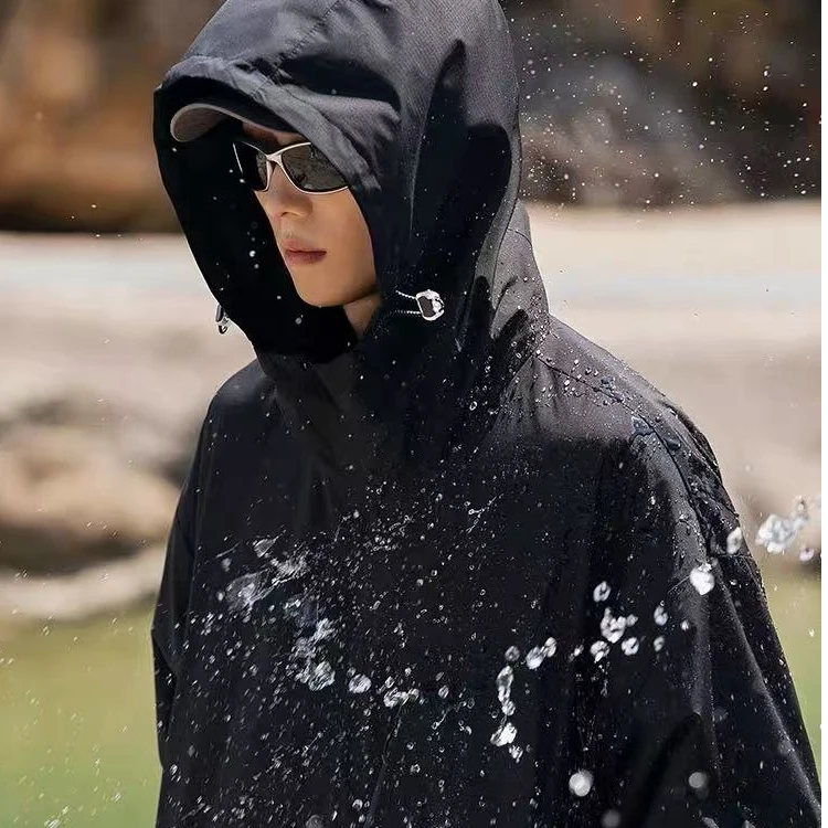 001-99号 直播间链接 冲锋衣新款防风防水户外拼接印花款