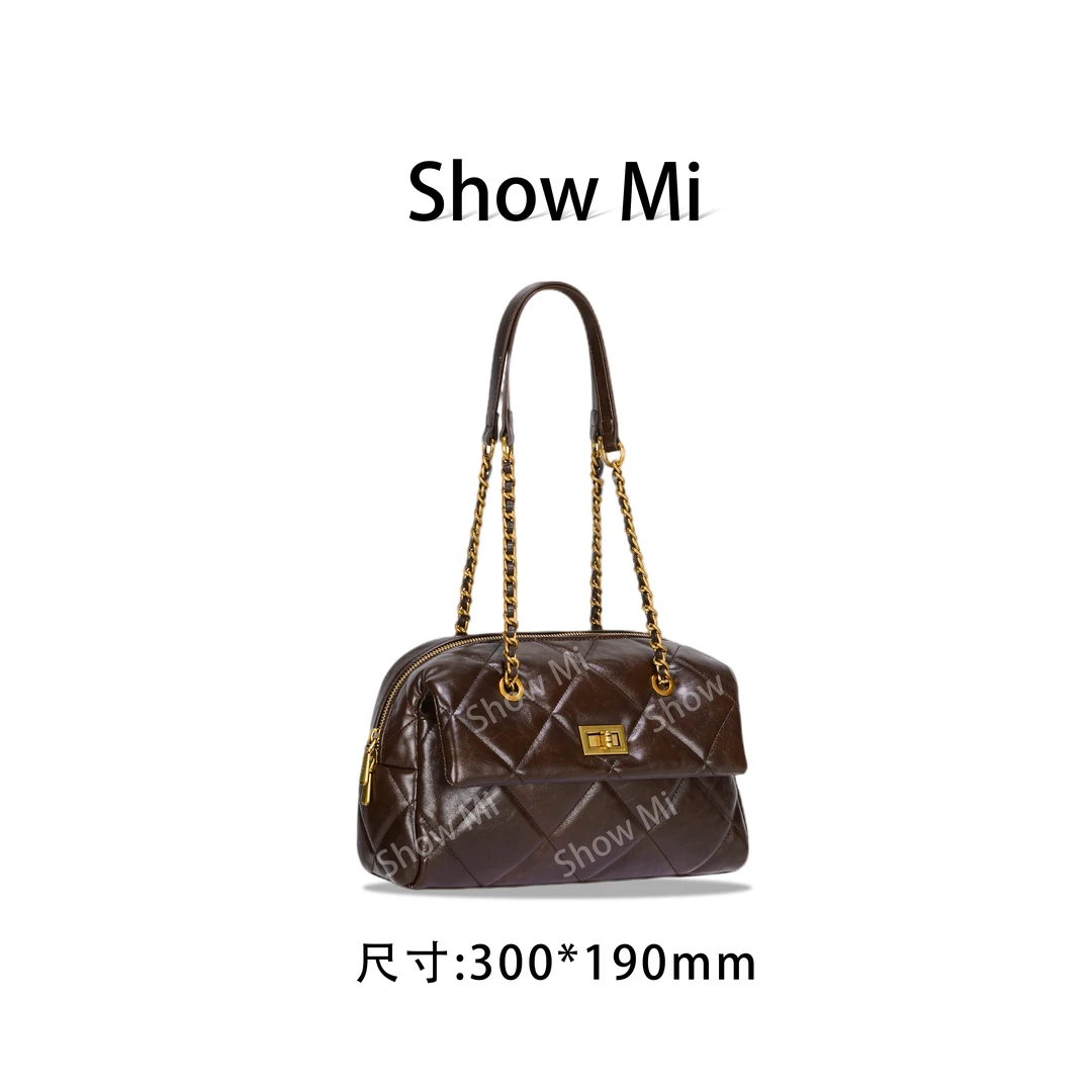 【Show Mi】GQ-8706-咖啡-轻奢小众时尚百搭女士包