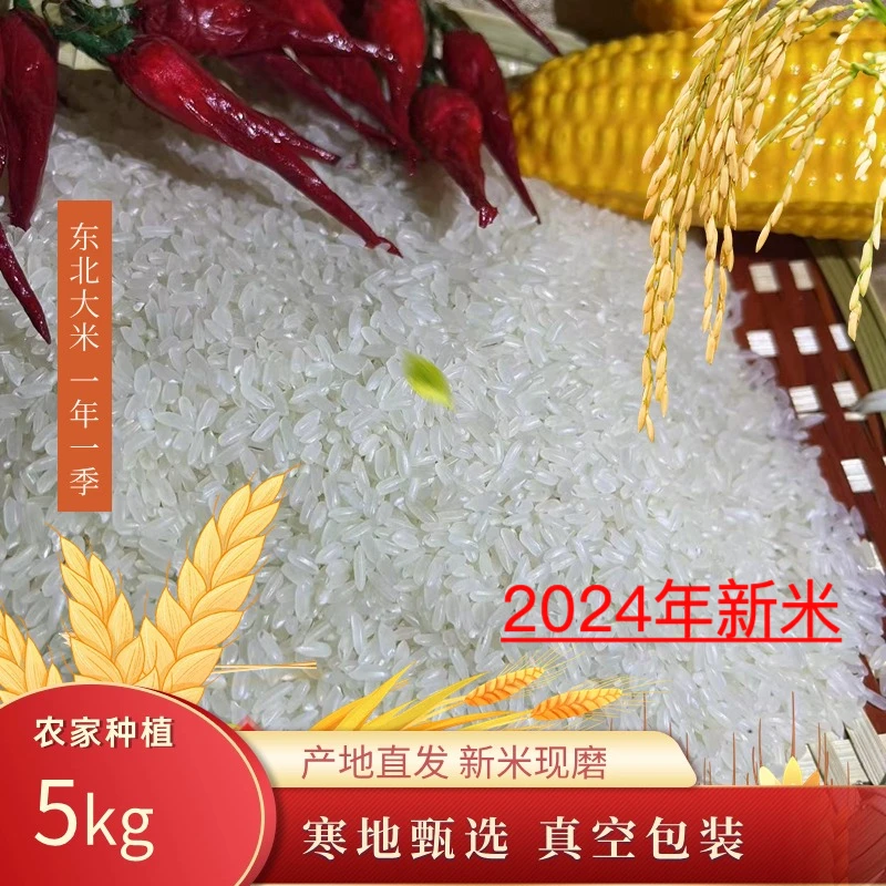 2024年新米 东北特产大米真空包装10斤 勃利稻米