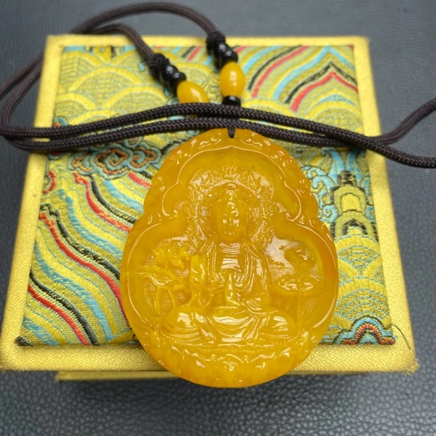 【镇店收藏 正品保障】534黄色观音吊坠欧若风