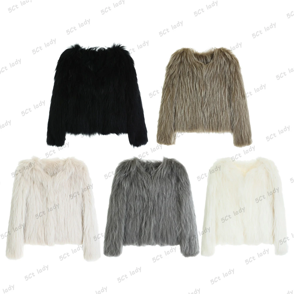 五克拉老板娘 时尚高级气质款毛皮外套5C2216364