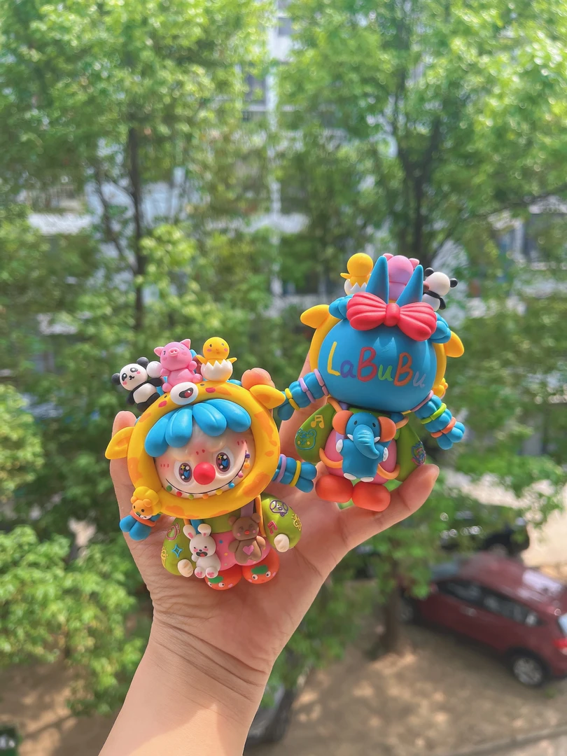 手工纯树脂粘土DIY同款欧崽潮玩摆件钥匙扣黏土纯手工可爱制品