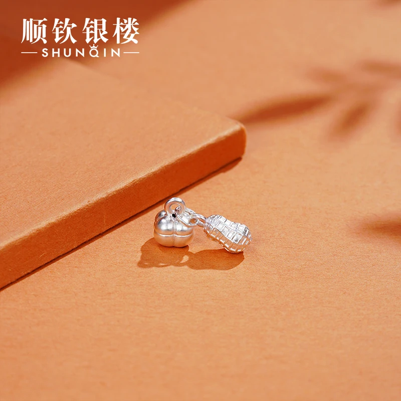 顺钦银楼 吊坠足银 990【好柿发生】空心吊坠精美时尚银制品素款