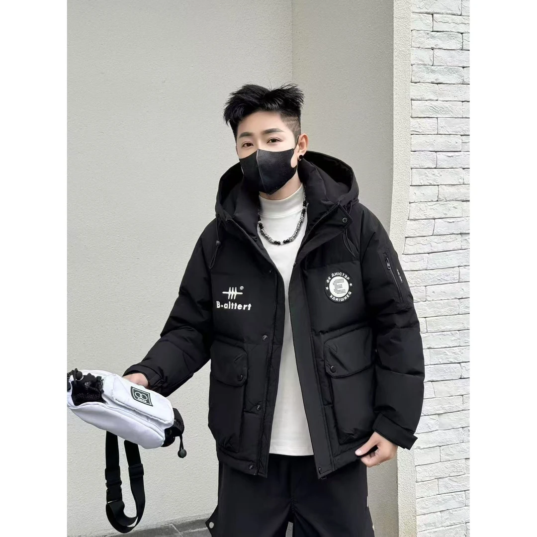 116冬季御寒保暖锁温男士百搭时尚休闲潮流帅气断码修身棉外套