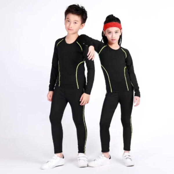 防晒儿童成人运动套装四季款篮球足球运动新款透气速干高弹紧身