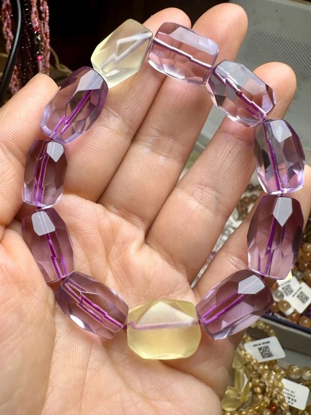 【高性价比】大颗粒紫水晶随形手串 高冰透纯净体