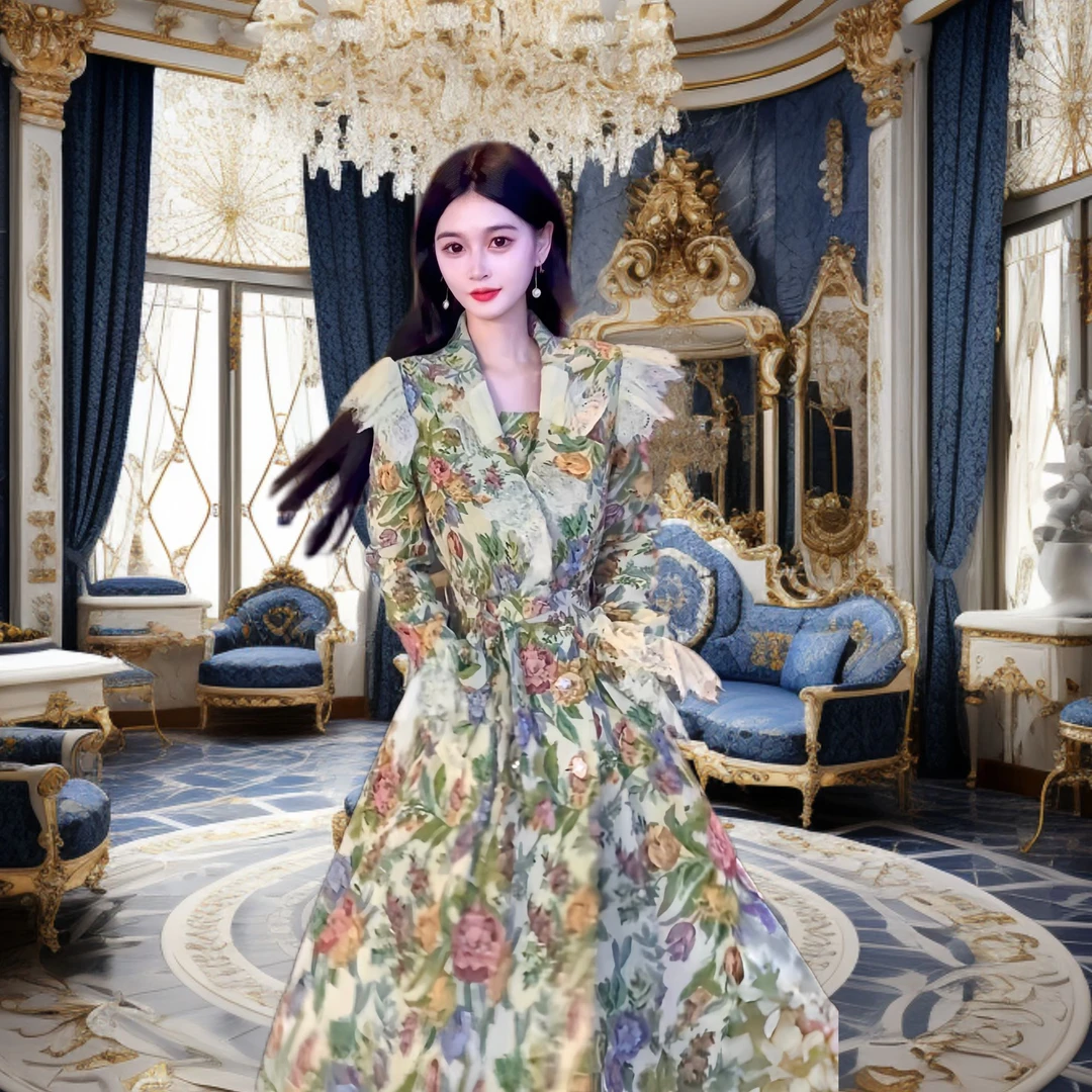 亚町家原创风衣2690气质中长款时尚百搭宽松春秋显瘦收腰网红系带