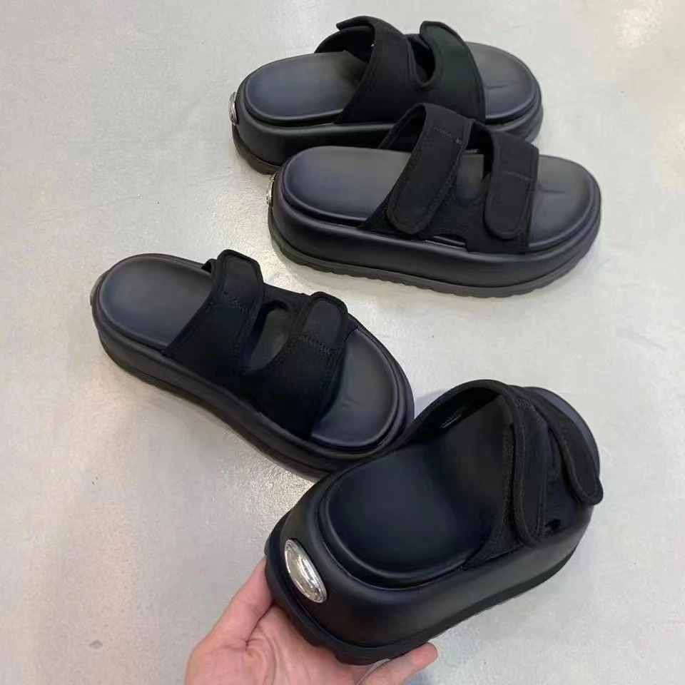 格姐家~厚底魔术贴女士舒适拖鞋M90