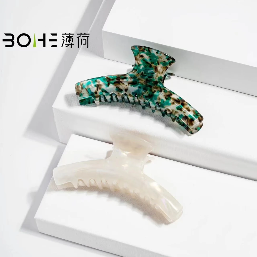 【超仙】夏季新款11CM醋酸法式优雅气质抓夹鲨鱼夹百搭ins新款时尚