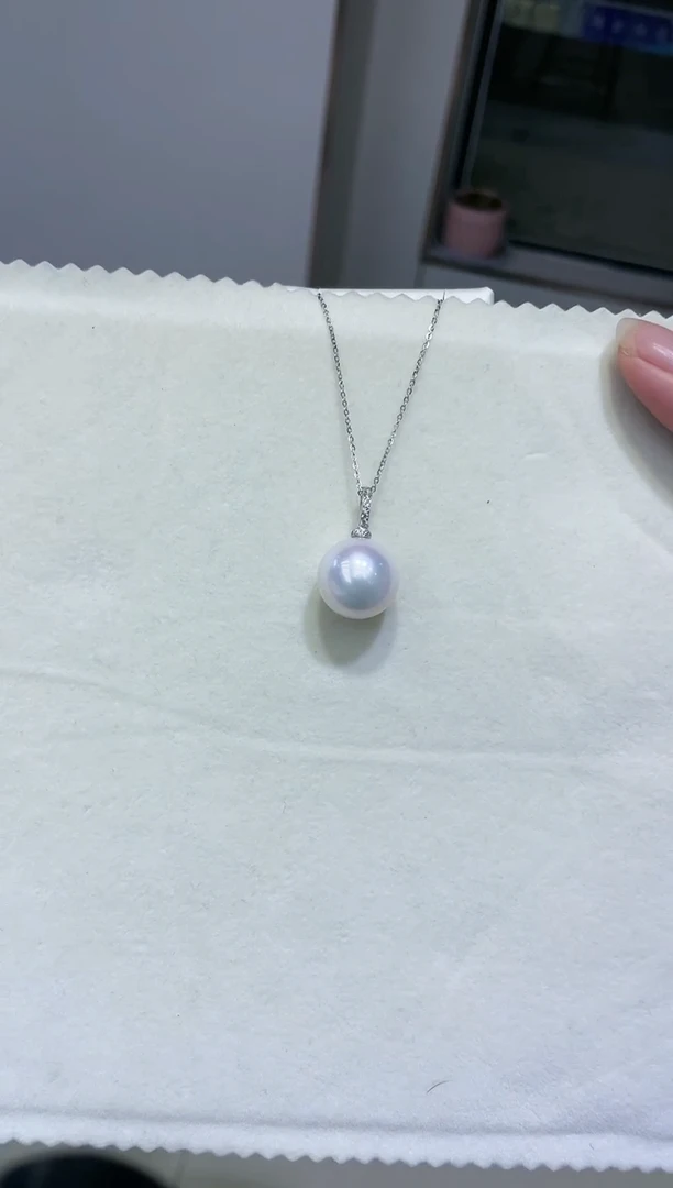 【闪购商品】淡水珍珠吊坠(赠链)银S925镶嵌15.5-16.5mm万能扣吊坠