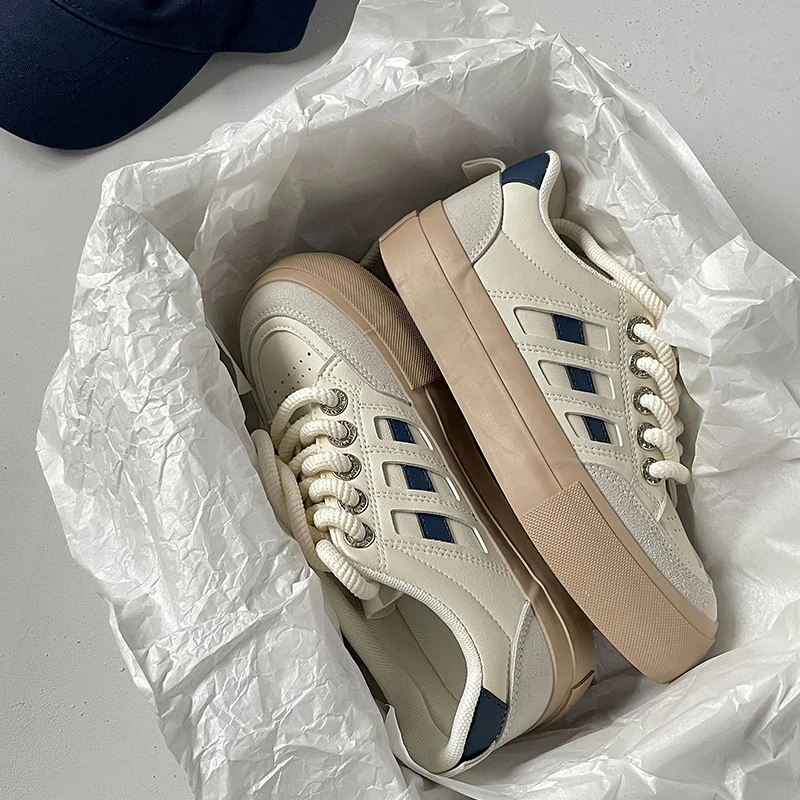 【D先森】网面小白鞋女2024新款夏季透气平底港风运动百搭休闲板鞋