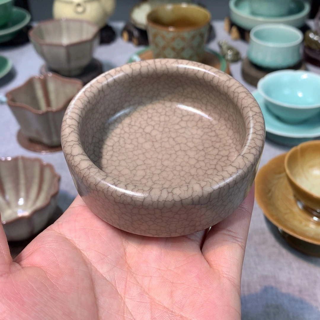 龙泉青瓷墨纹普洱杯