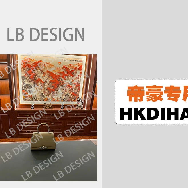 LBDESlGN【香港帝豪9304灰色】欧美高端2024女神经典时尚百搭包包