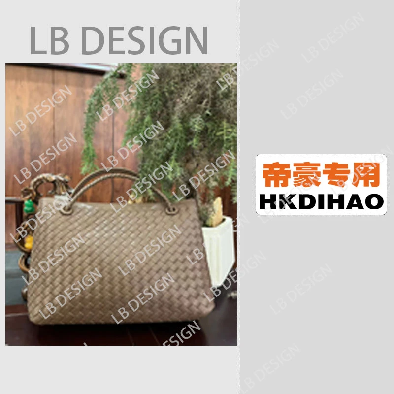 LBDESIGN手工打造真皮高端定制女士包【1783-1灰褐】