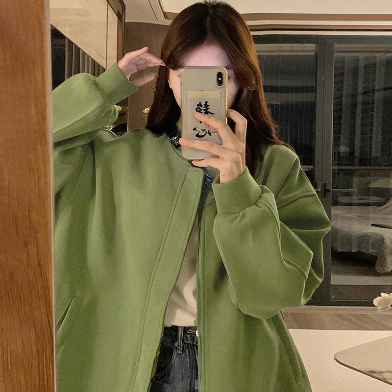 飞行员夹克春秋款棒球服2024新款女短款运动外套爆款美式复古上衣