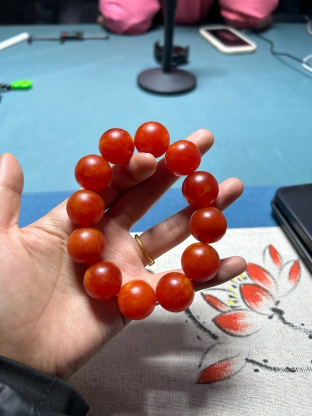 非金属手链 精美新年红蜡手串