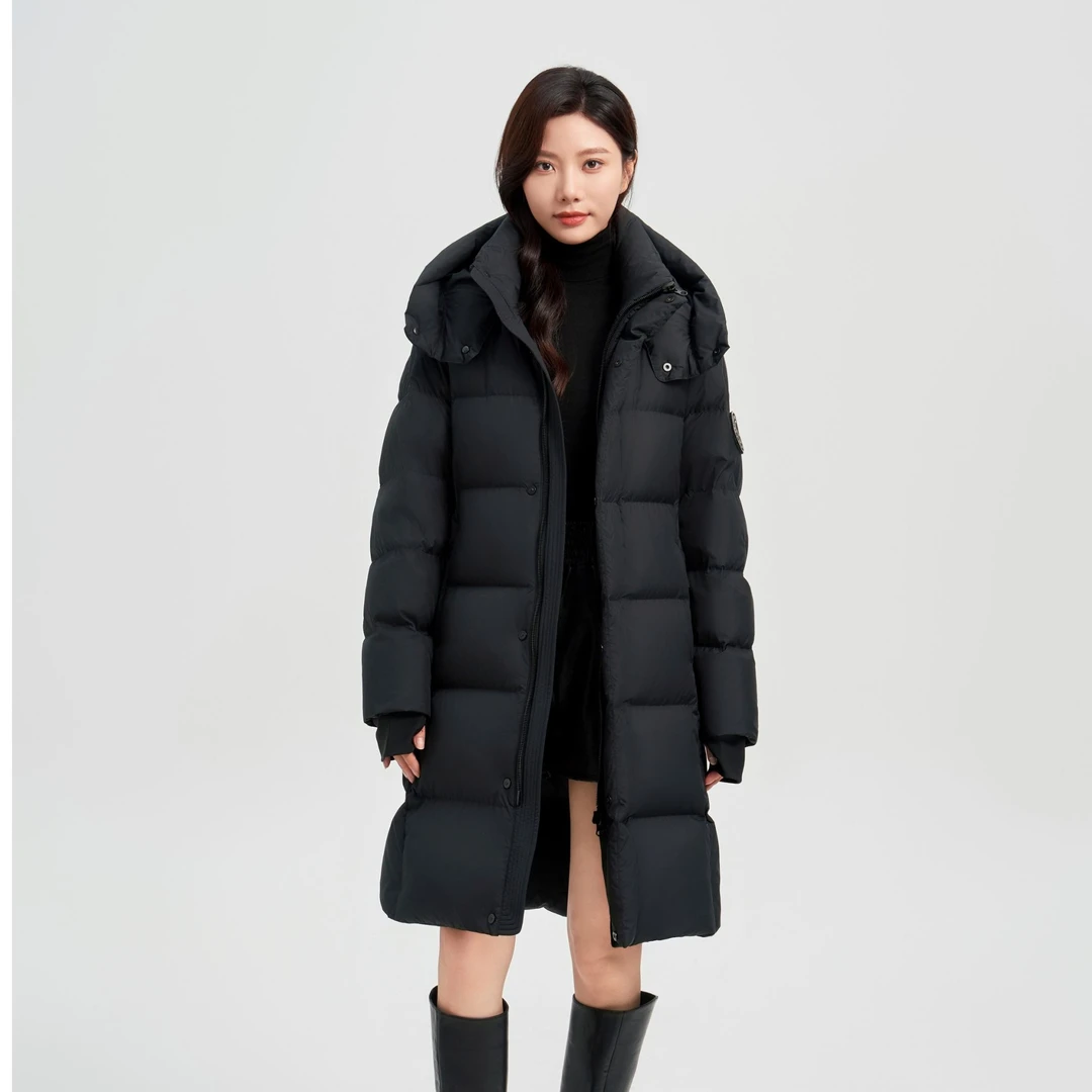 新款男女同款长款鹅绒服8801羽绒服