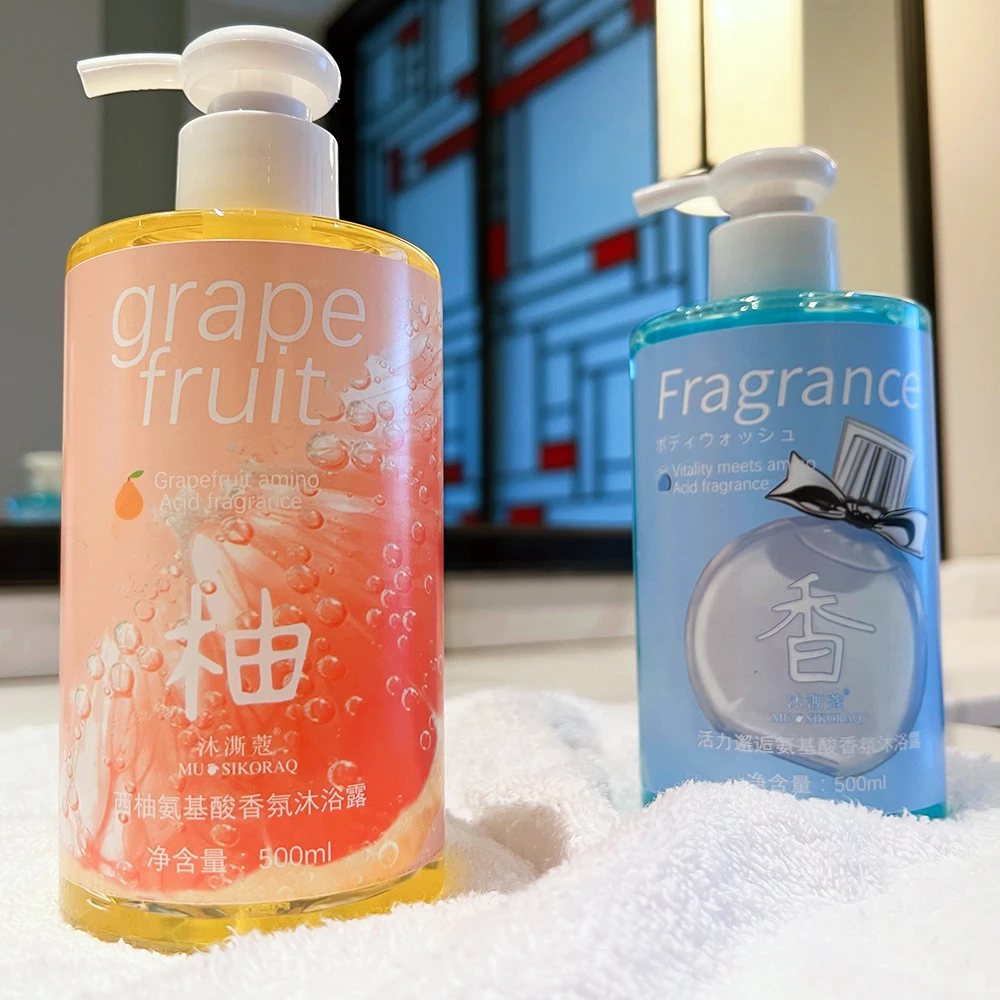 西柚水蜜桃氨基酸香氛沐浴露清爽控油滋润不紧绷温和不伤肤沐浴液