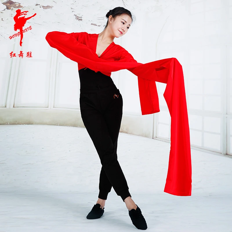 舞蹈用品道具1.5米藏族舞汉服古装水袖表民族舞高丝宝水袖90215