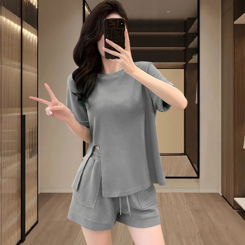 港风两件套女爆款2025夏季新款轻熟风御姐套装小个子高级感女装潮