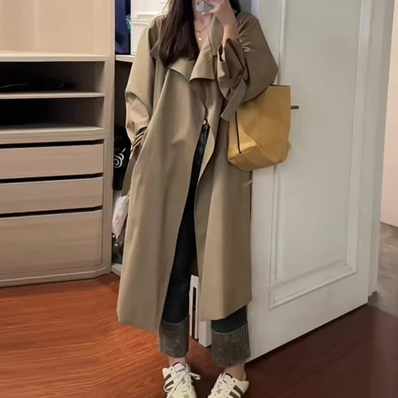 风衣外套女春秋季2024新款大衣小个子中长款休闲日系法式今年流行
