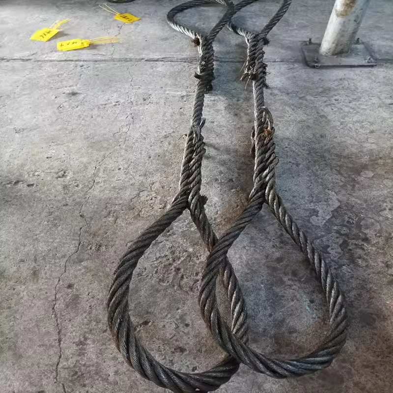 手工插编钢丝绳吊车专用起重编头钢丝绳子吊具软油丝绳16/18/20mm